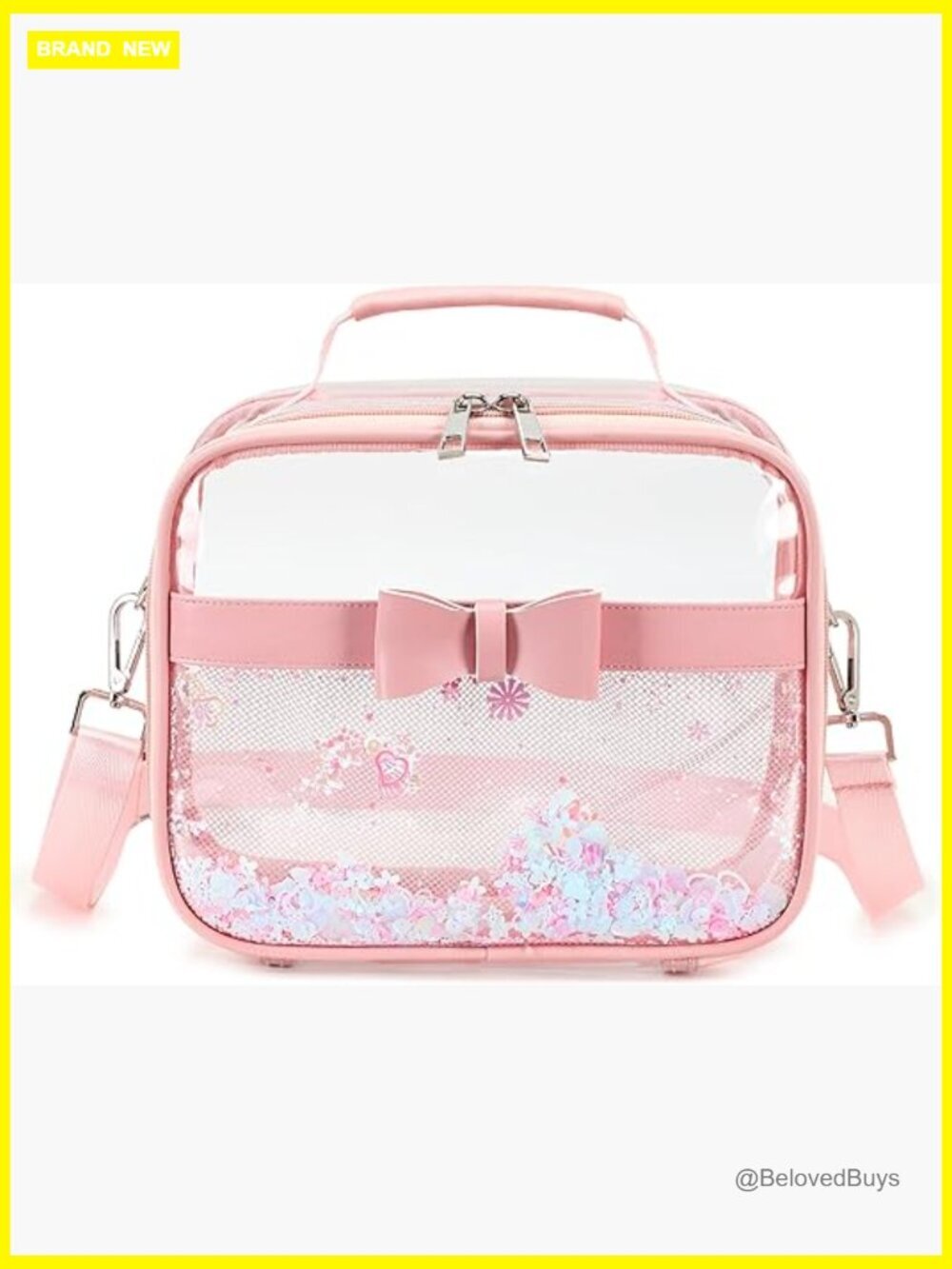 Stadium Approved Clear Crossbody Bag Transparent Tote Handbag